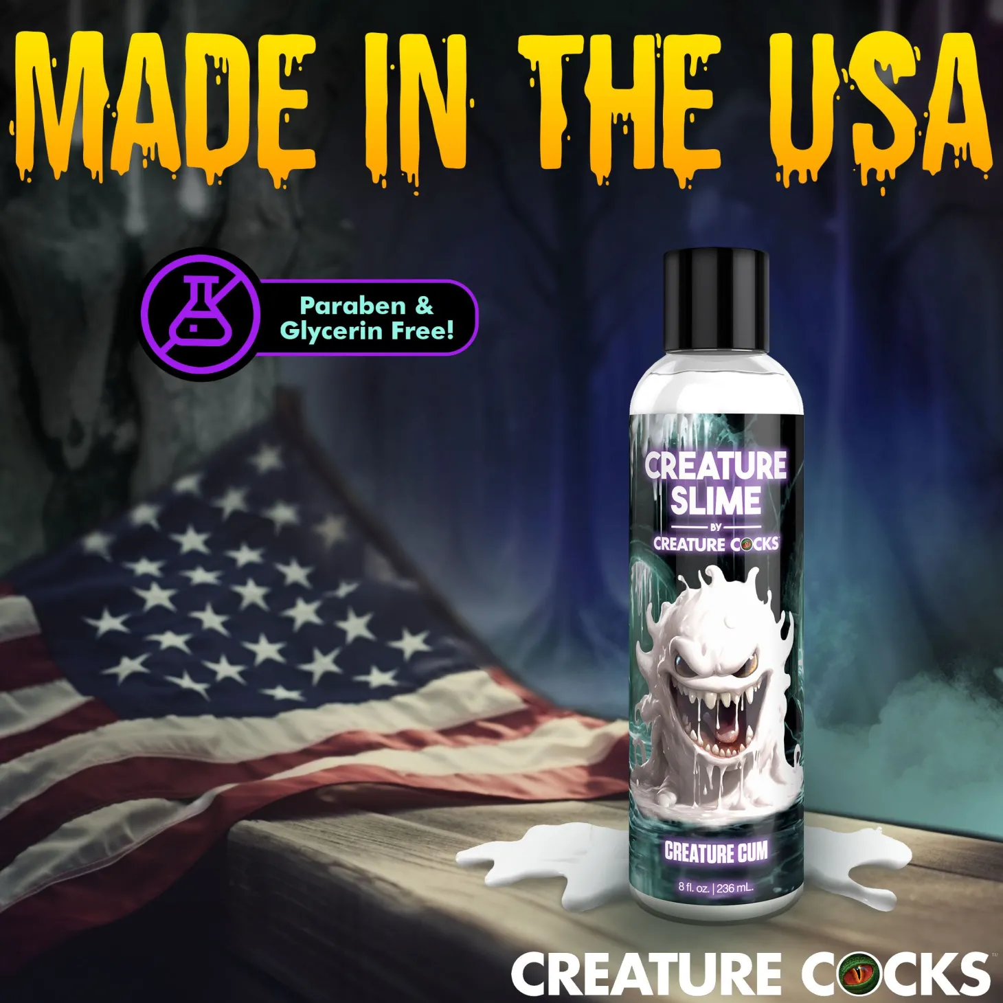 Creature Cocks - Creature Slime Creature Cum Jizz Glijmiddel - 237 ml
