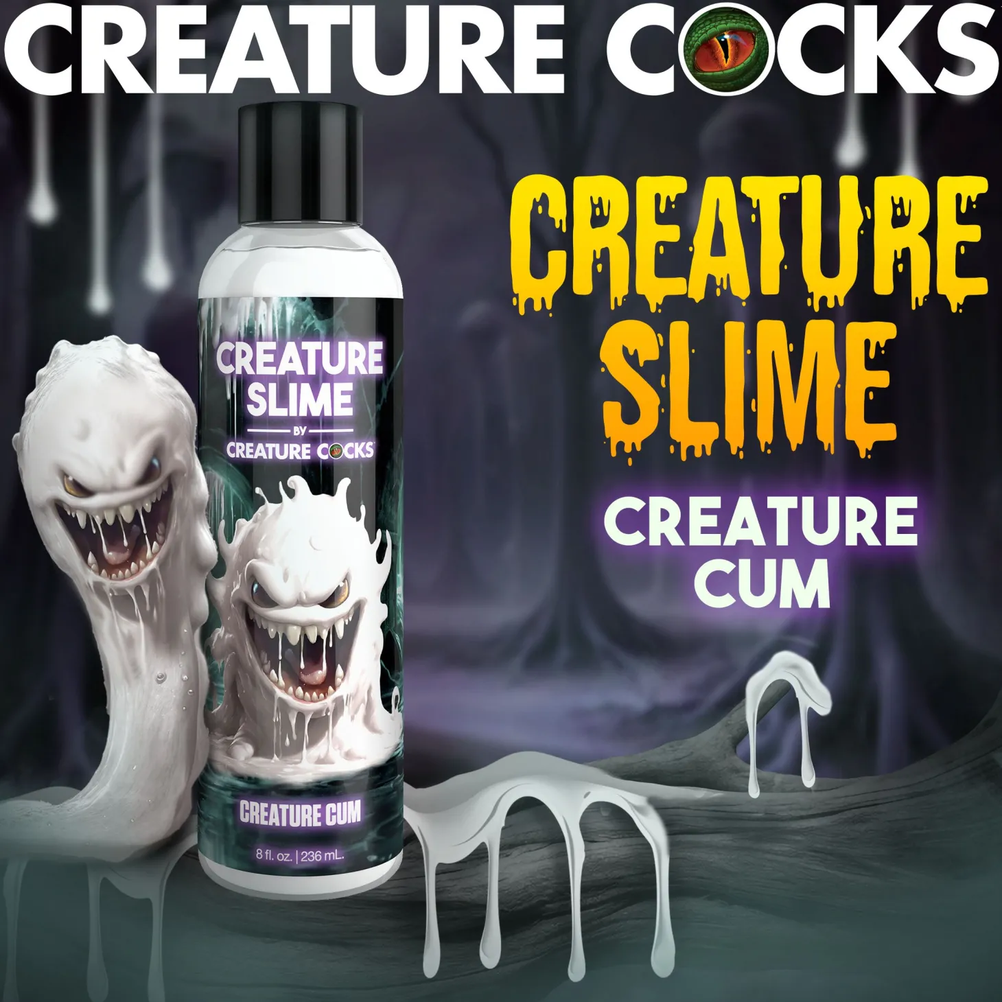 Creature Cocks - Creature Slime Creature Cum Jizz Glijmiddel - 237 ml