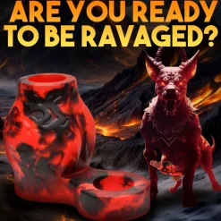 Creature Cocks - Hell Hound Ballstretcher - Rood