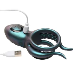 Creature Cocks - Octo Grip Vibrerende Penisring - Blauw