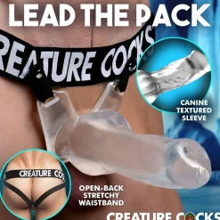 Creature Cocks - Snow Wolf Holle Strap-on Dildo - 20,6 cm