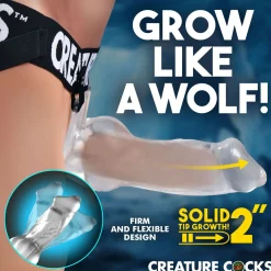 Creature Cocks - Snow Wolf Holle Strap-on Dildo - 20,6 cm