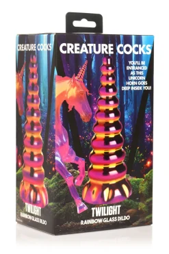 Creature Cocks - Twilight Regenboog Glazen Dildo