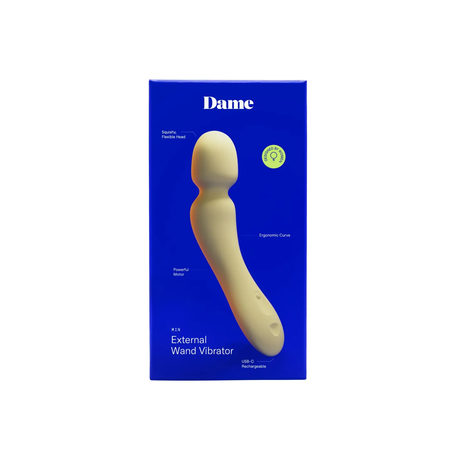Dame – Min Mini Wand Vibrator – Butter