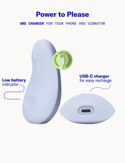 Dame - Pom Flexibele Vibrator - Ice