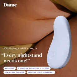 Dame - Pom Flexibele Vibrator - Ice