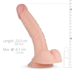 Derek Realistische Dildo Met Balzak - 22 cm