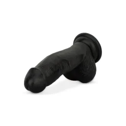 Dildo met ballen 12 cm - Zwart