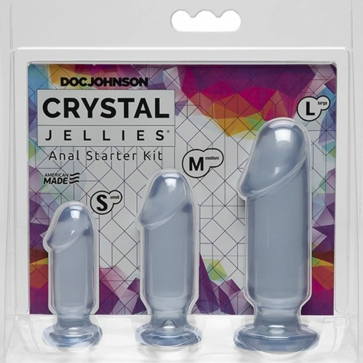 Doc Johnson - Crystal Jellies Anal Starter Kit - Transparant