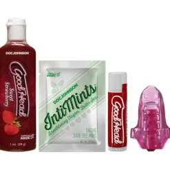 Doc Johnson - GoodHead Lick It Kit - Aardbei