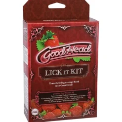 Doc Johnson - GoodHead Lick It Kit - Aardbei