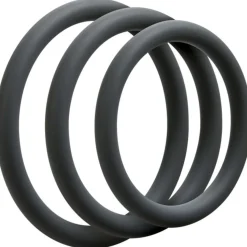 Doc Johnson - OptiMALE 3 C-Ring Set Dun - Grijs