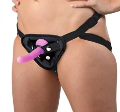 Double-G Deluxe Vibrerende Strap-On Set