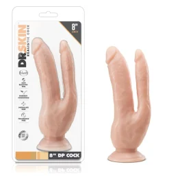 Dr. Skin - Dubbele Dildo 21 cm - Vanilla