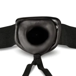 Dr. Skin - Holle Strap On Dildo Met Harnas 19 cm - Zwart
