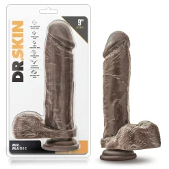 Dr. Skin - Mr. Magic - 9 inch Dildo with Suction Cup - Chocolate