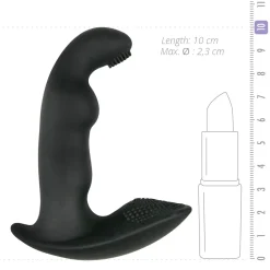 Dynamic Duke Geribbelde Prostaat Vibrator - Zwart