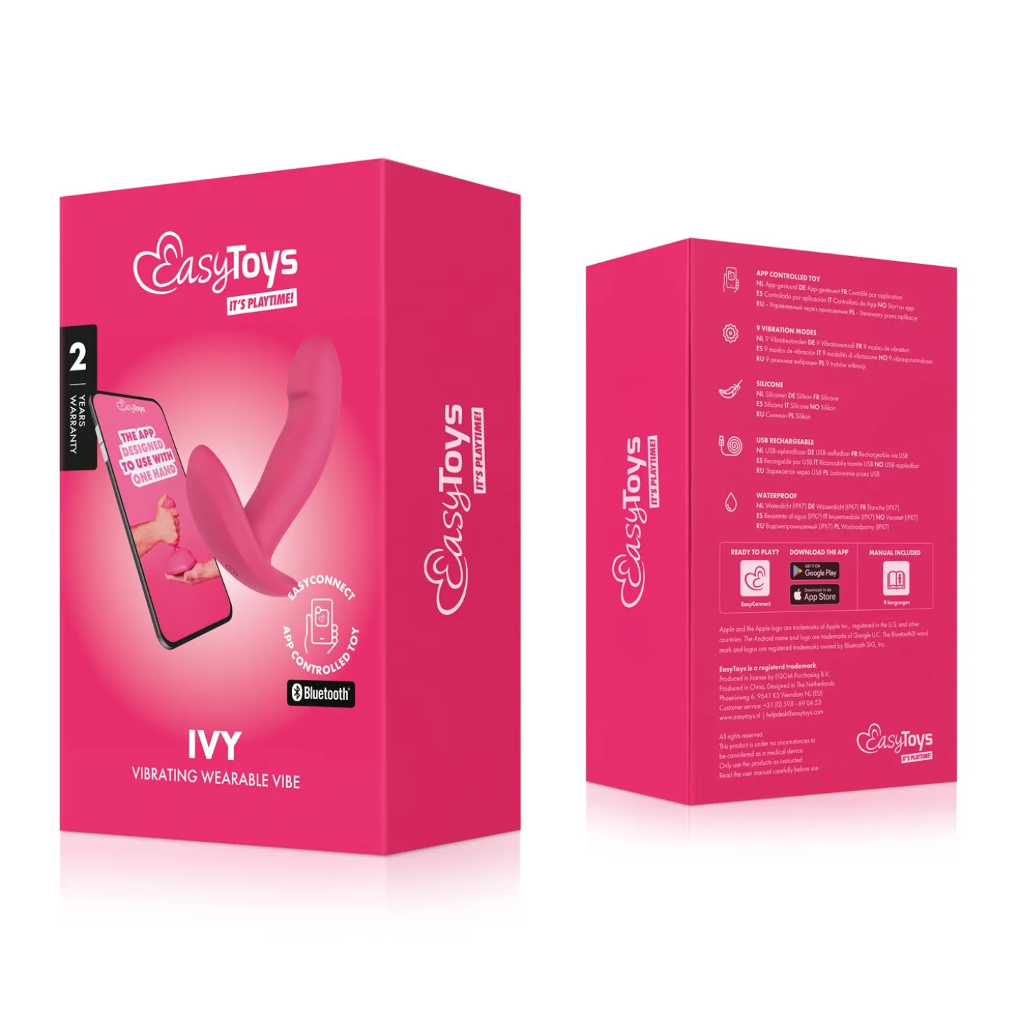 EasyConnect - Draagbare Vibrator Ivy app gestuurd