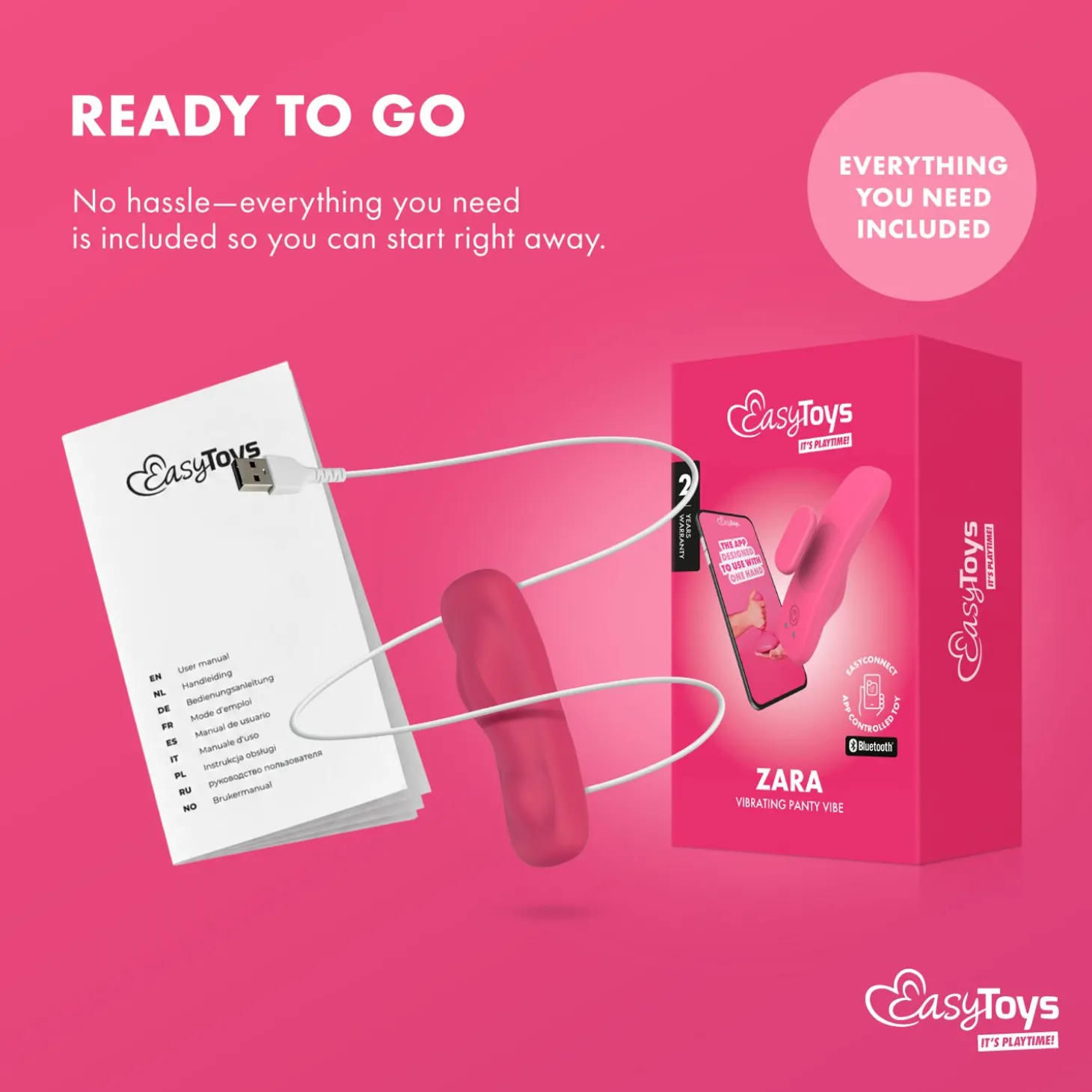 EasyConnect - Panty Vibrator Zara app gestuurd