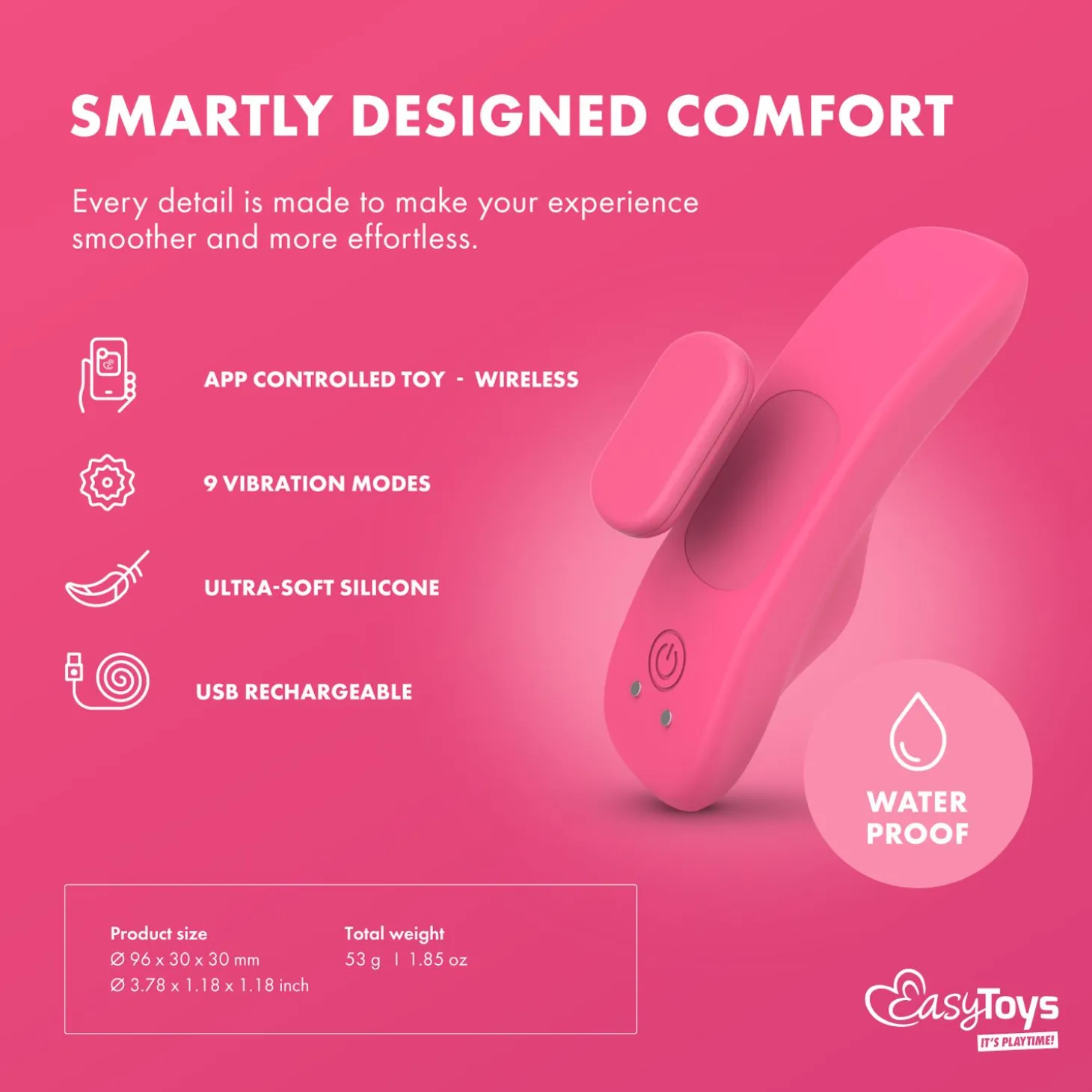 EasyConnect - Panty Vibrator Zara app gestuurd