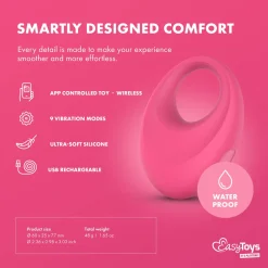 EasyConnect - Vibrerende Cockring Leo app gestuurd