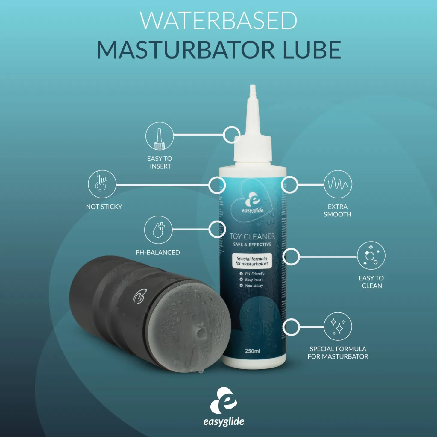EasyGlide Masturbator Reiniger - 250 ml