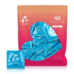 EasyGlide - Ribs and Dots Condooms - 40 stuks