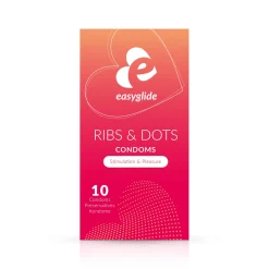 EasyGlide - Ribs and Dots Condooms - 10 stuks