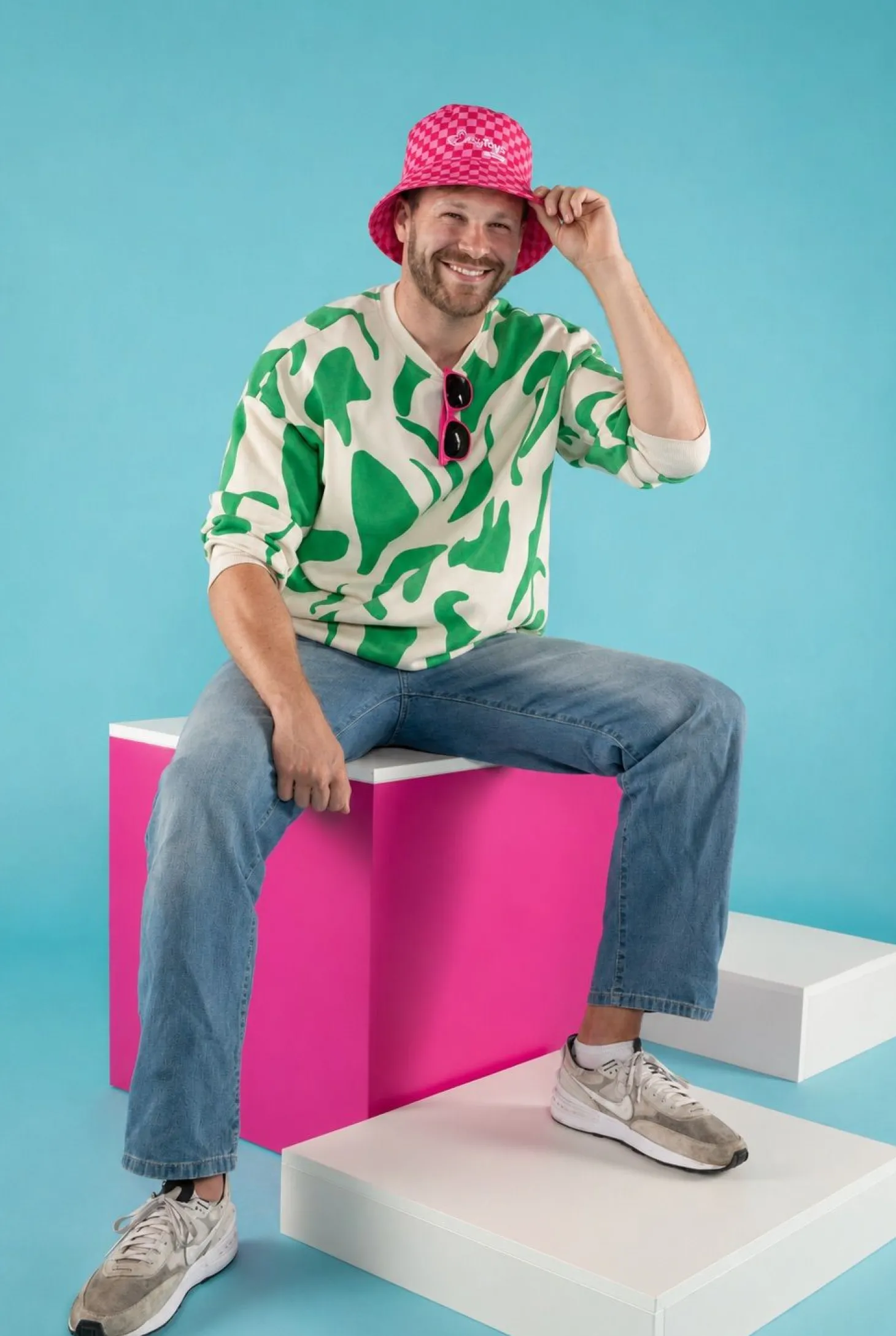 EasyToys Bucket Hat - Roze