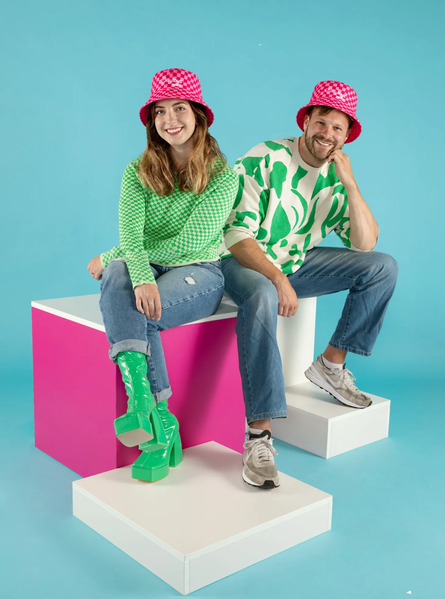 EasyToys Bucket Hat - Roze