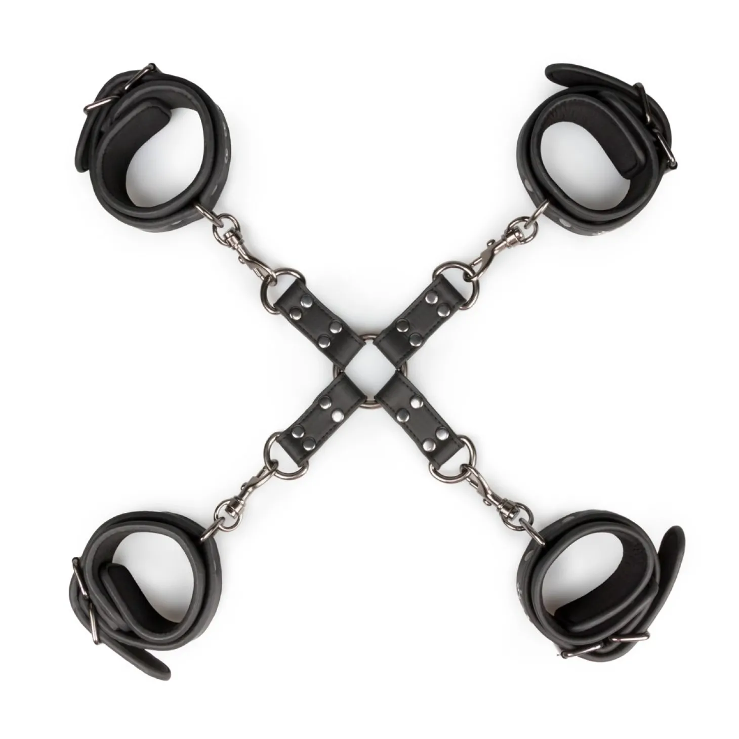 Easytoys Fetish - Hogtie With Hand and Anklecuffs - Zwart