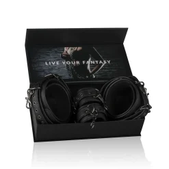 Easytoys Fetish - Thigh & Wrist Cuff Set - Black