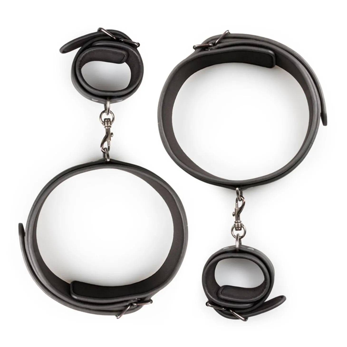 Easytoys Fetish - Thigh & Wrist Cuff Set - Black