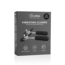 Easytoys Fetish - Verstelbare Tepelklemmen Met Bullet Vibrator
