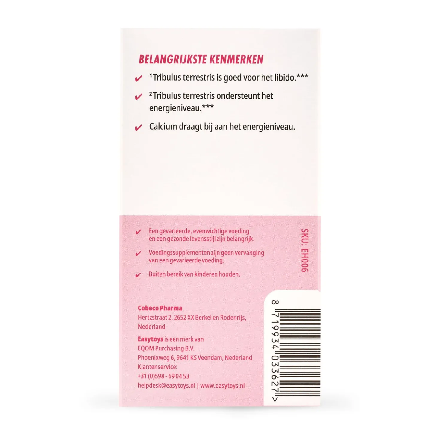 EasyToys Health - Libido Vrouw - 30 Tabletten