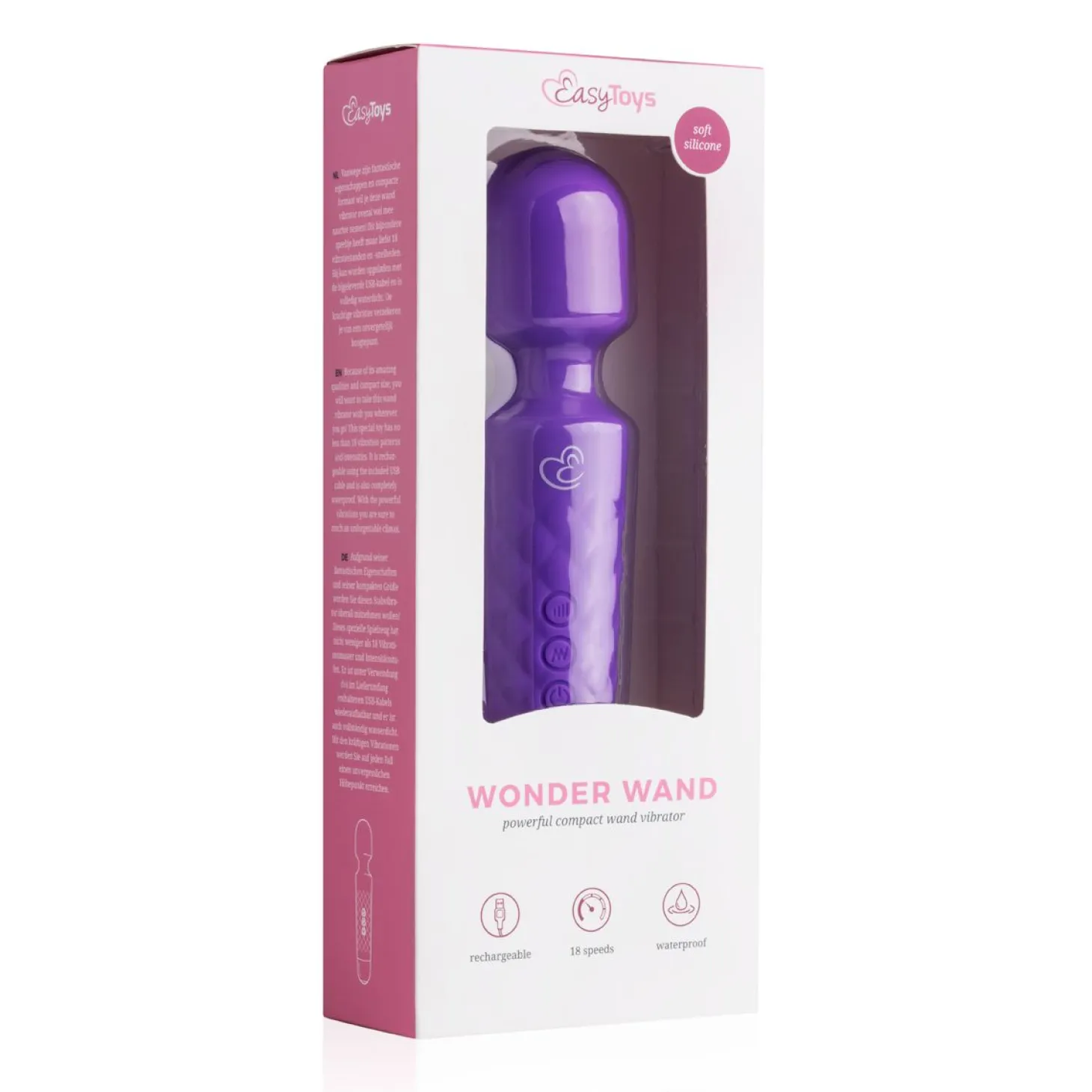EasyToys Mini Wand Vibrator - Paars