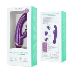 Easytoys Vibe - 2 in 1 Wand Vibrator - Paars