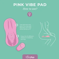 EasyToys – Vibe Pad Tappend en Trillend met Afstandsbediening – Roze