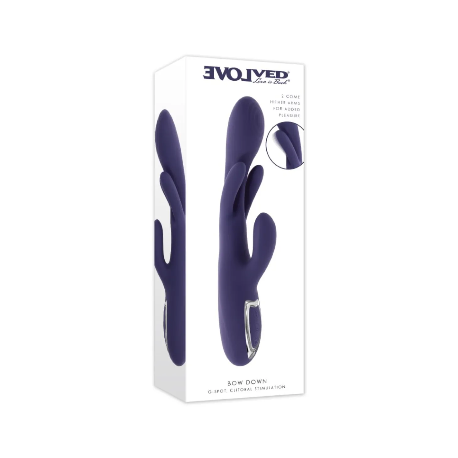 Evolved - Bow Down Rabbit Vibrator - Paars