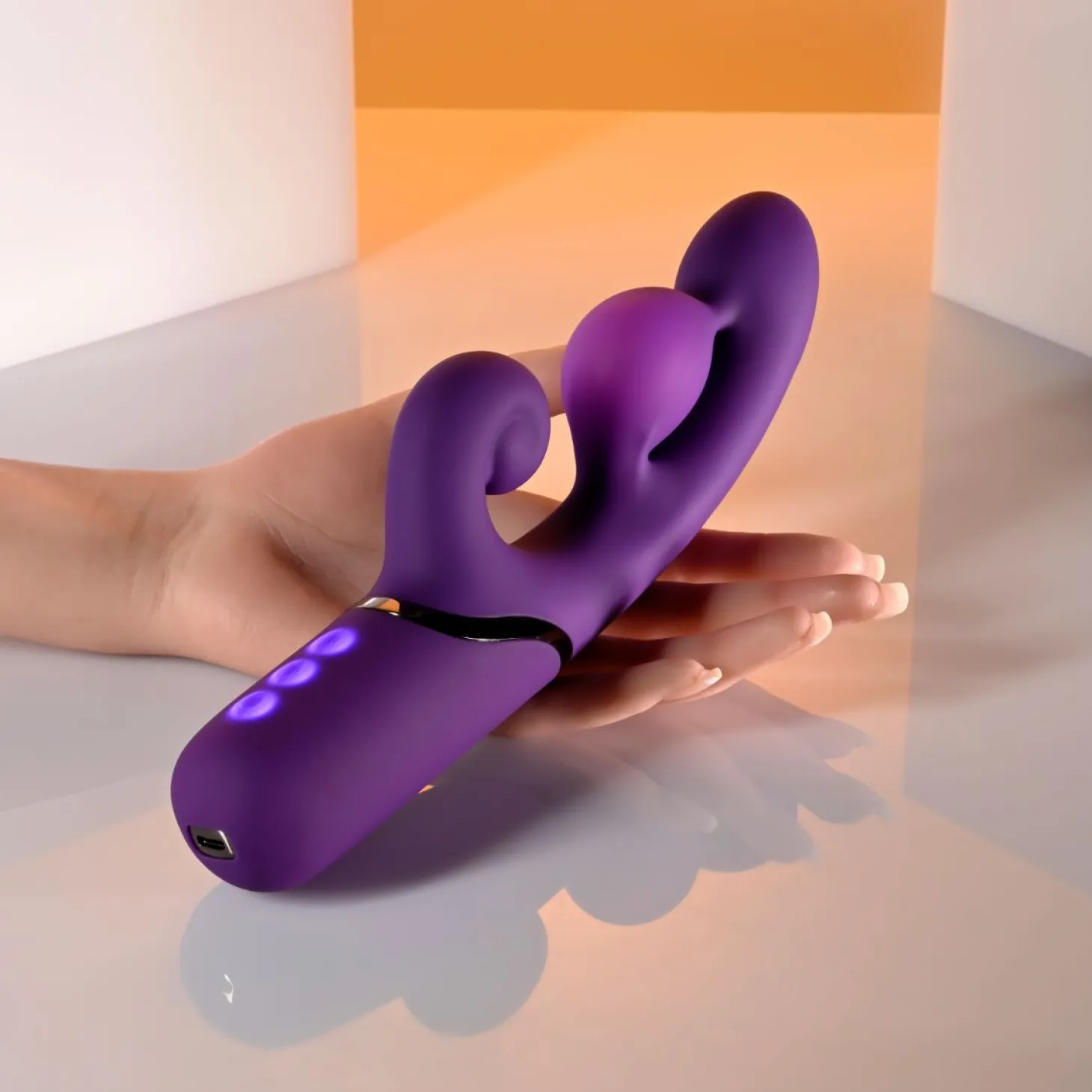 Evolved - Pleasure Puff Rabbit Vibrator - Purple
