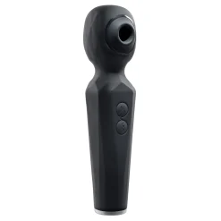 Evolved - Rainbow Sucker Wand Vibrator - Zwart