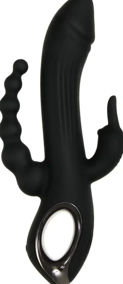 Evolved - Trifecta Rabbit Vibrator - Zwart