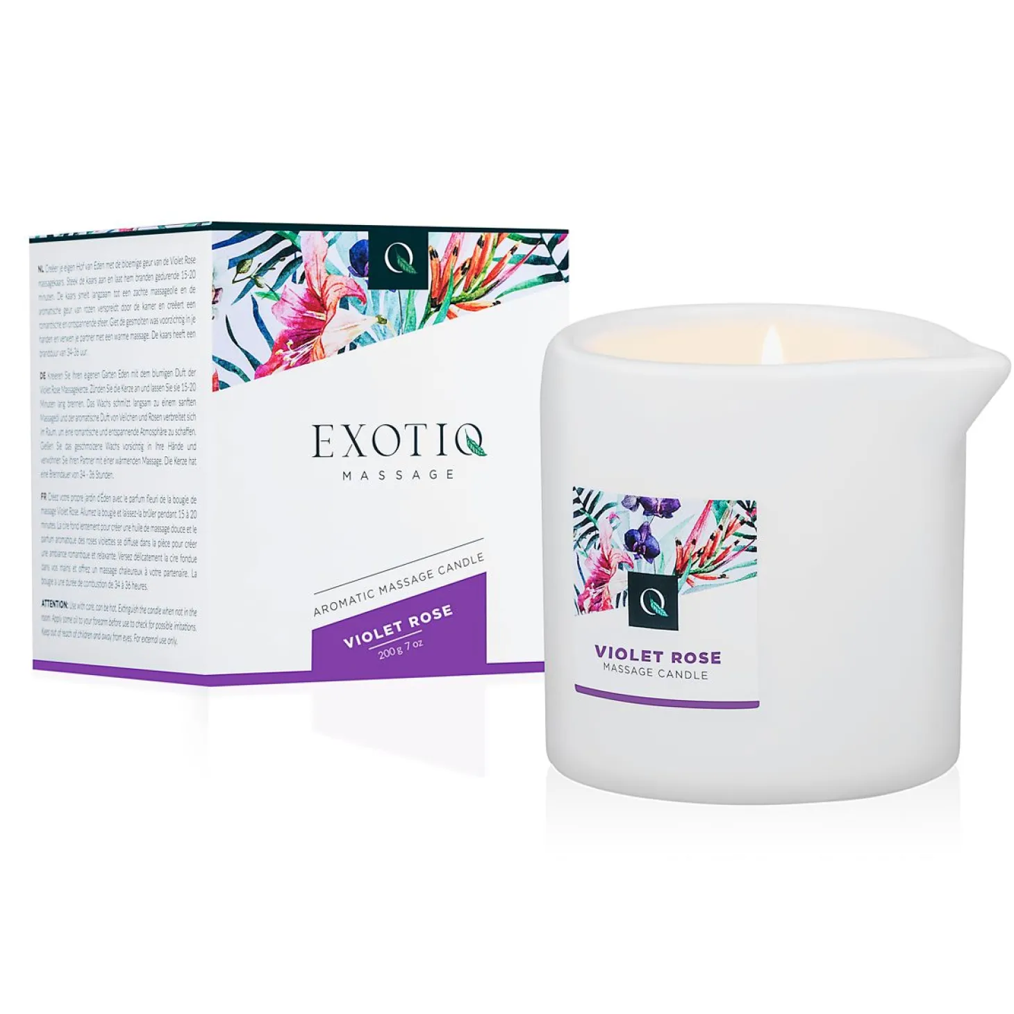 Exotiq Massagekaars Violet Rose - 200g