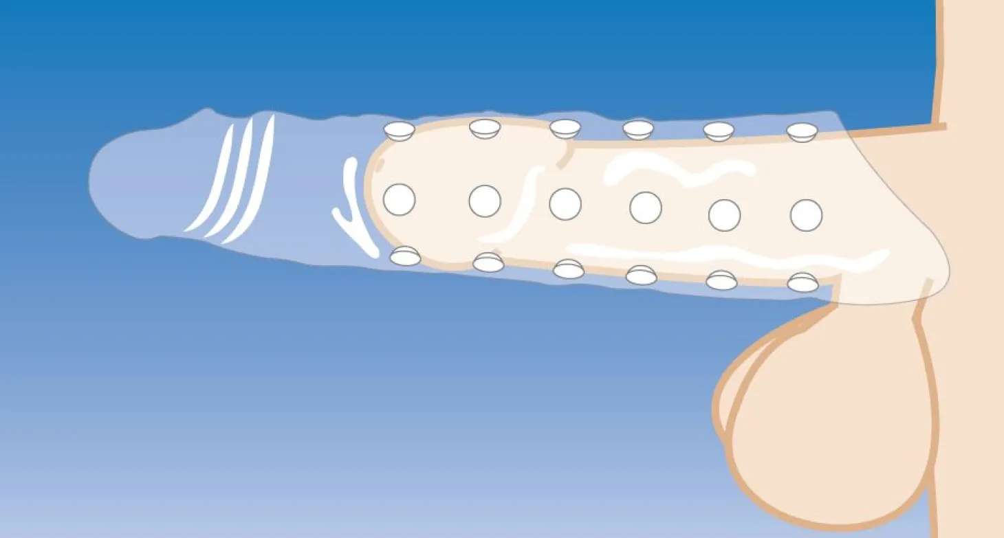 Extender Penissleeve Met Noppen