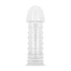 Genopte Penis Sleeve - Transparant
