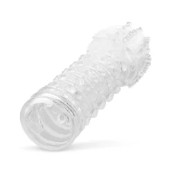 Genopte Penis Sleeve - Transparant