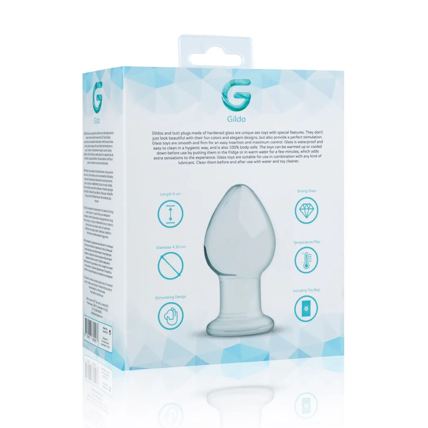 Gildo - Glazen Buttplug No. 26 - 9 cm