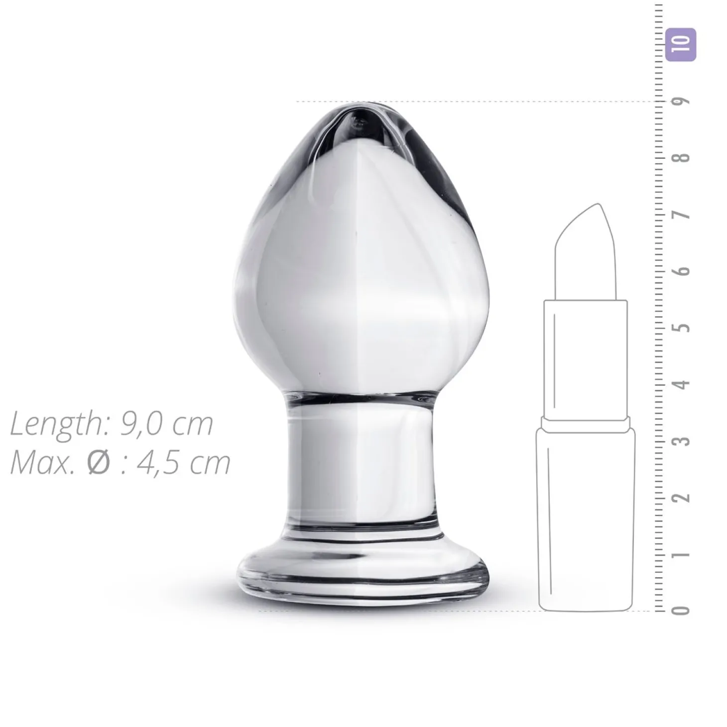 Gildo - Glazen Buttplug No. 26 - 9 cm