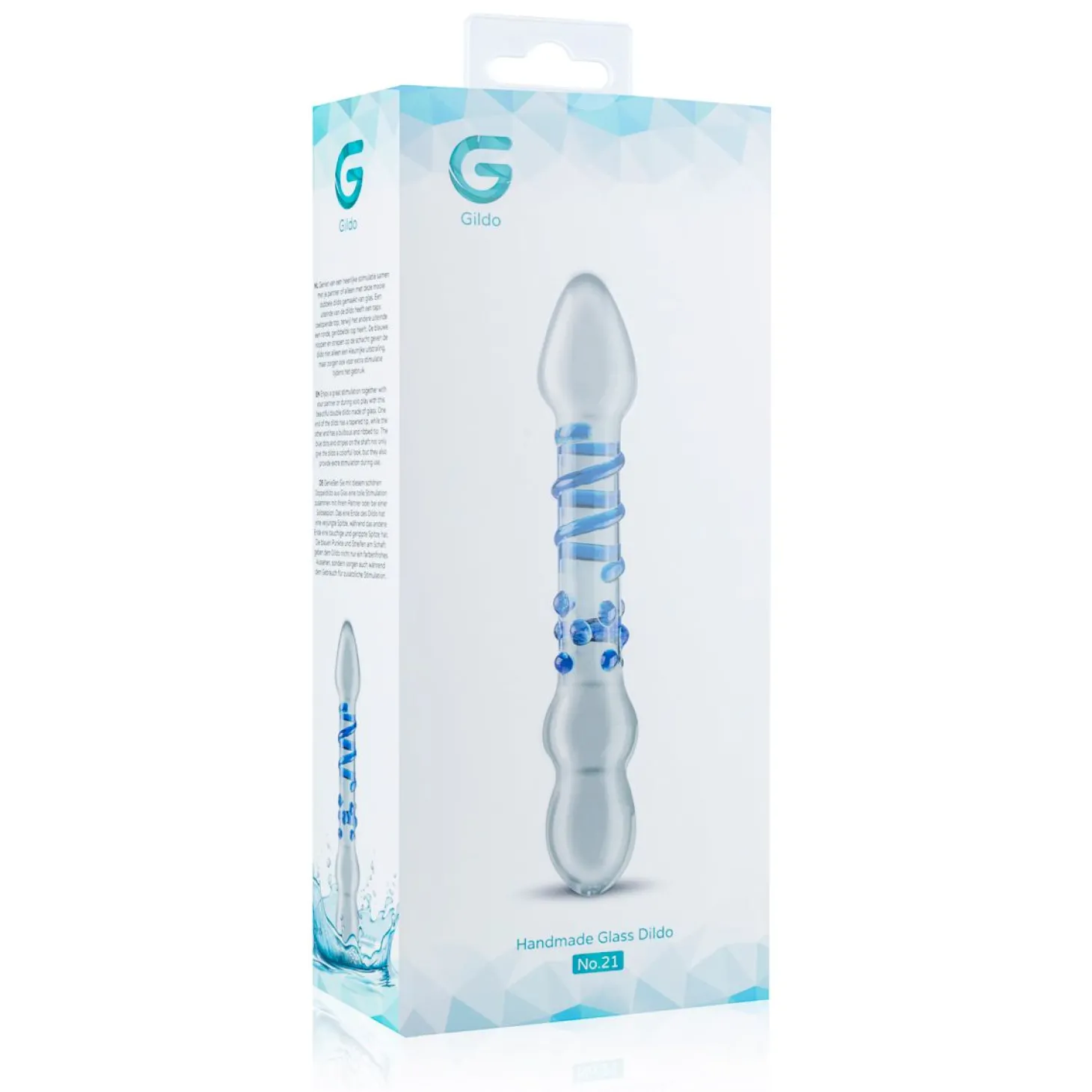 Gildo - Glazen Dubbele Dildo No. 21 - 19 cm