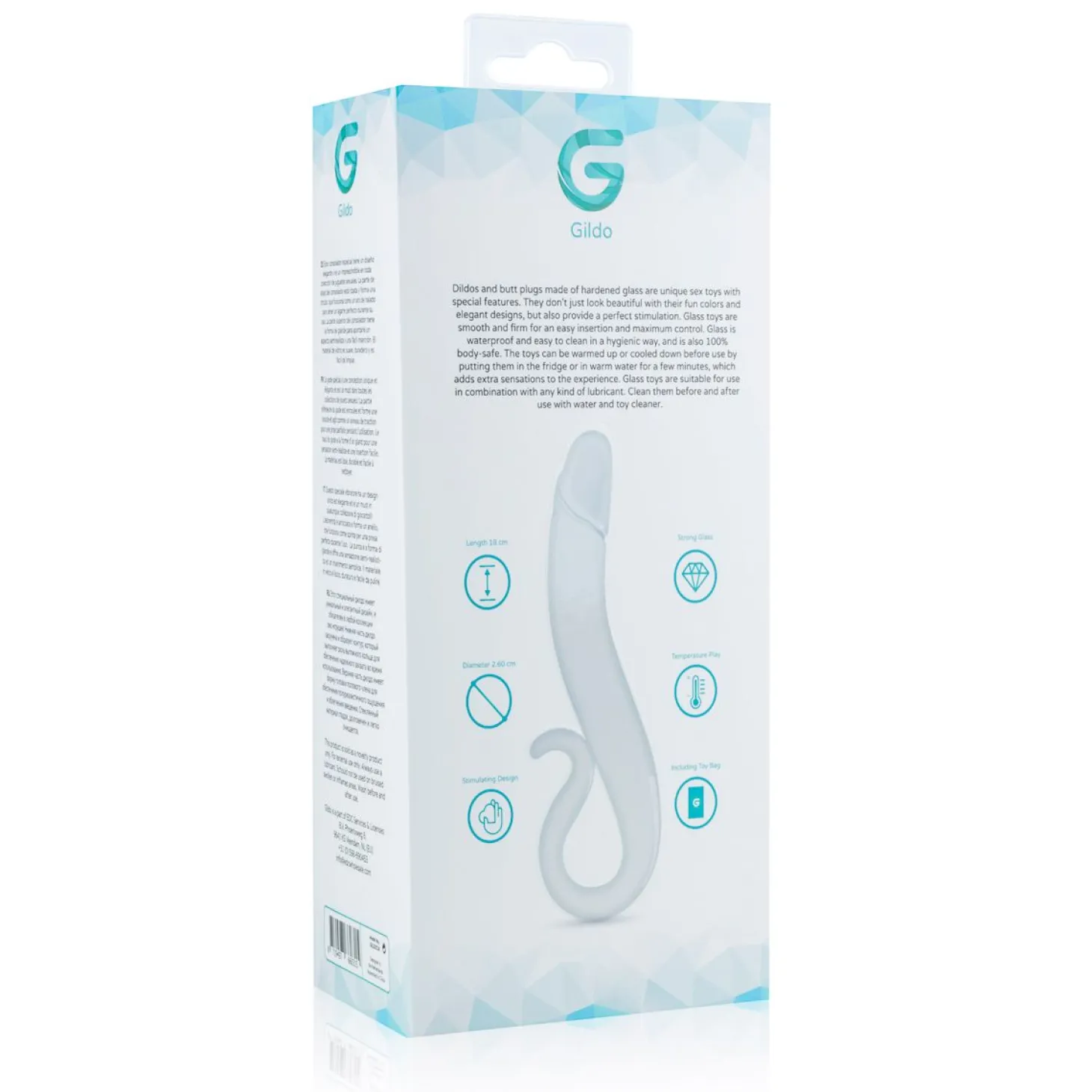 Gildo - Glazen G-Spot/Prostaat Dildo No. 14 - 18 cm